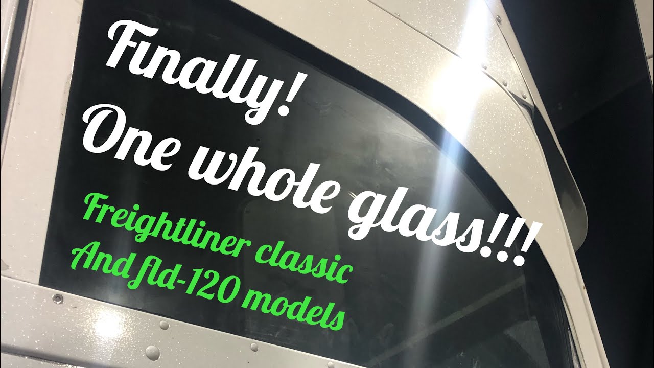 #freightliner #fld120 One glass conversion freightliner classic and fld120 models
