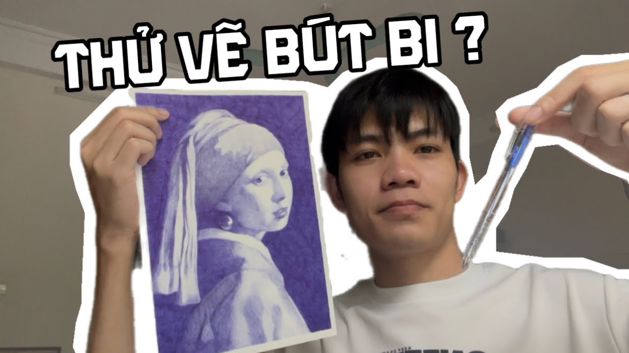 Mình vẽ tranh bằng bút bi ?