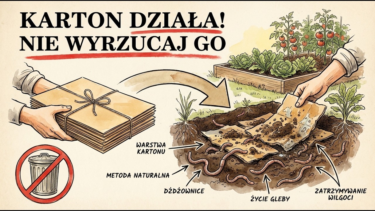 Nie wyrzucaj kartonu &mdash; stw&oacute;rz ciemną, bogatą w składniki odżywcze glebę w 7 dni