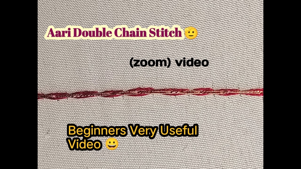 Double Chain Stitch /Silk thread Handle 🤕