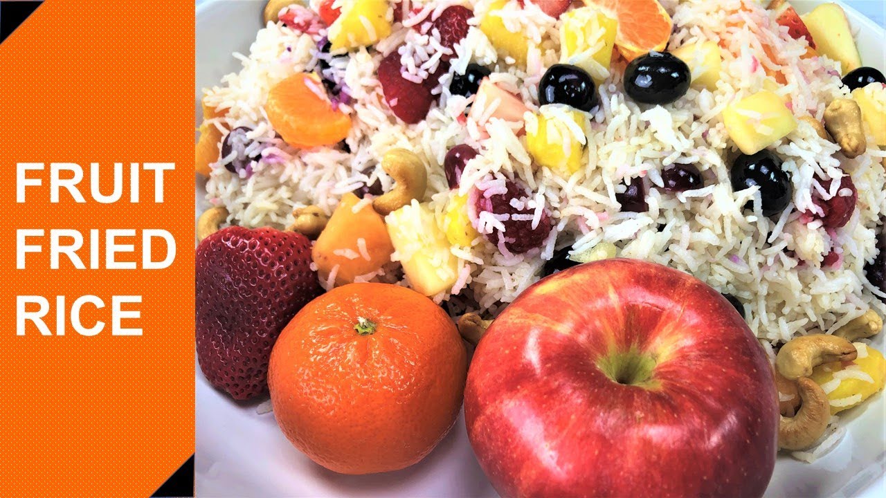 Fruit Fried Rice Recipe | Mixed Fruit Fried Rice | Fruit Pulao Recipe | Fruits Pulao | Fruits Rice
