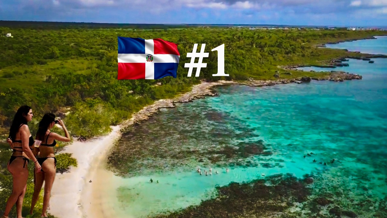 Dominican Republic’s BEST BEACH: crystal water & coral. Playa Magallanes Bayahibe—tropical paradise