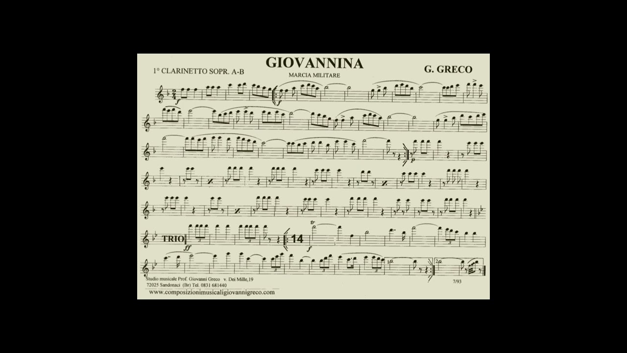 Giovannina - Giovanni Greco (Marcia militare)