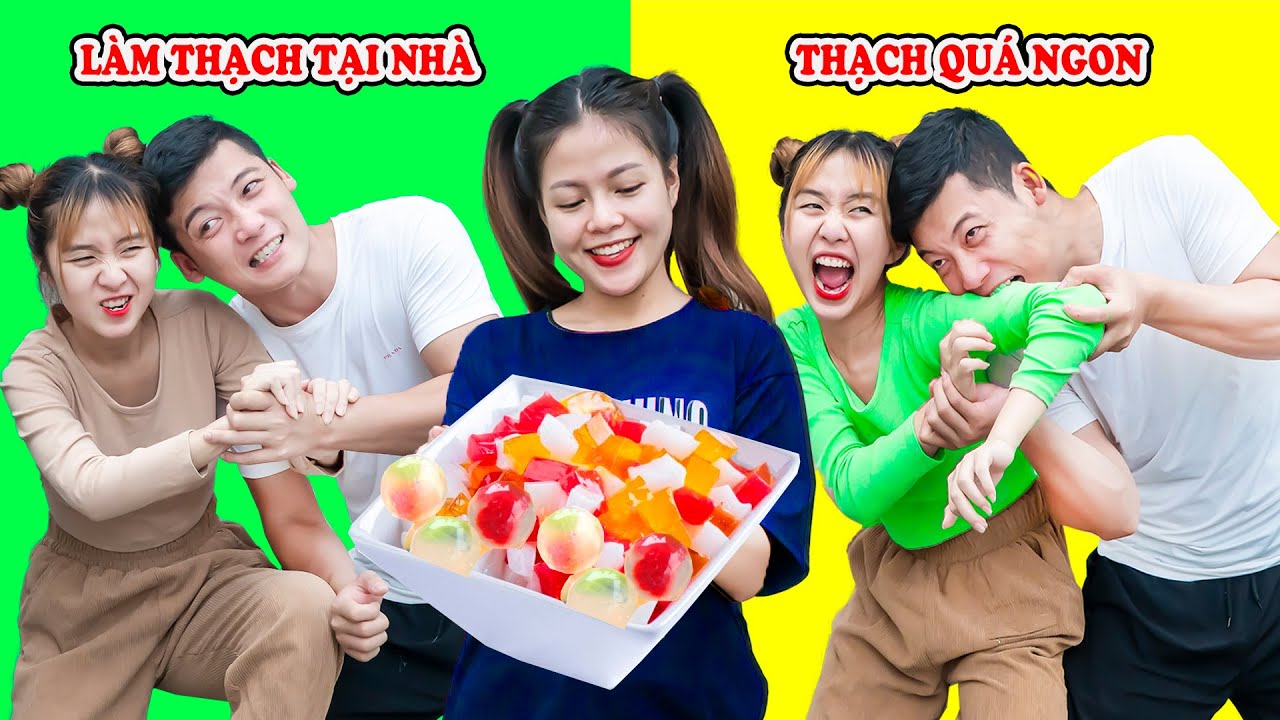 Làm Thạch Siêu Ngon Tại Nhà - Hai Anh Em Hạt Tiêu Tranh Giành Nhau Đồ Ăn - Phim Hài Táo TV