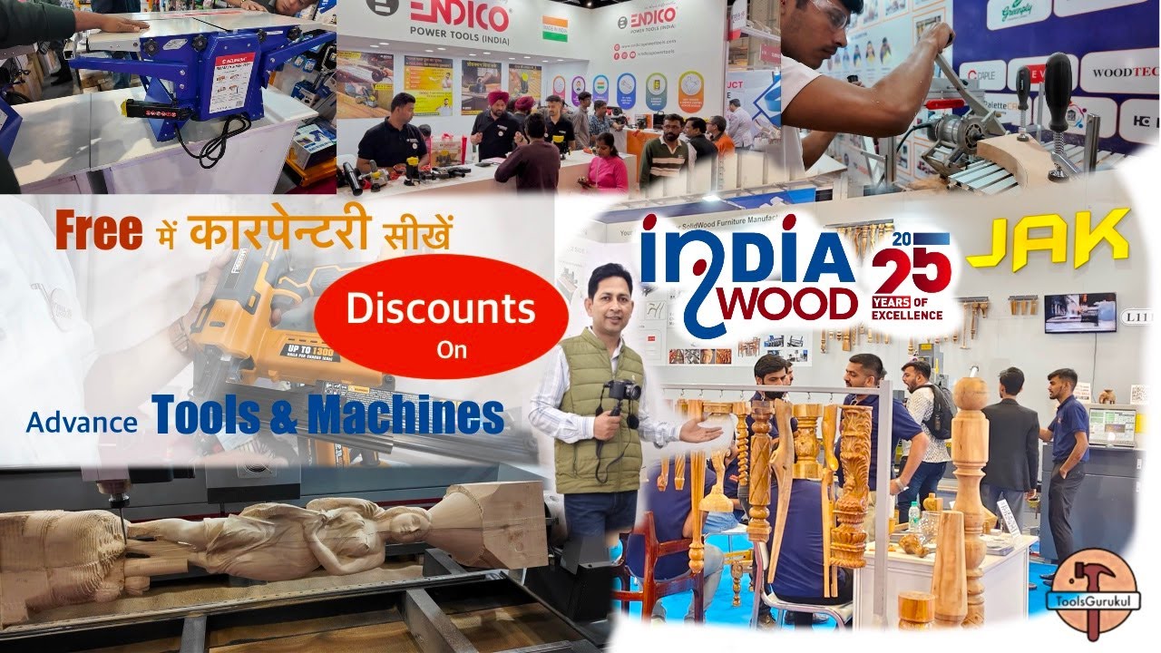 INDIAWOOD 2025| WOOD EXPO  GREATER NOIDA | CARPAINTER TOOLS MACHINE EXHIBITION