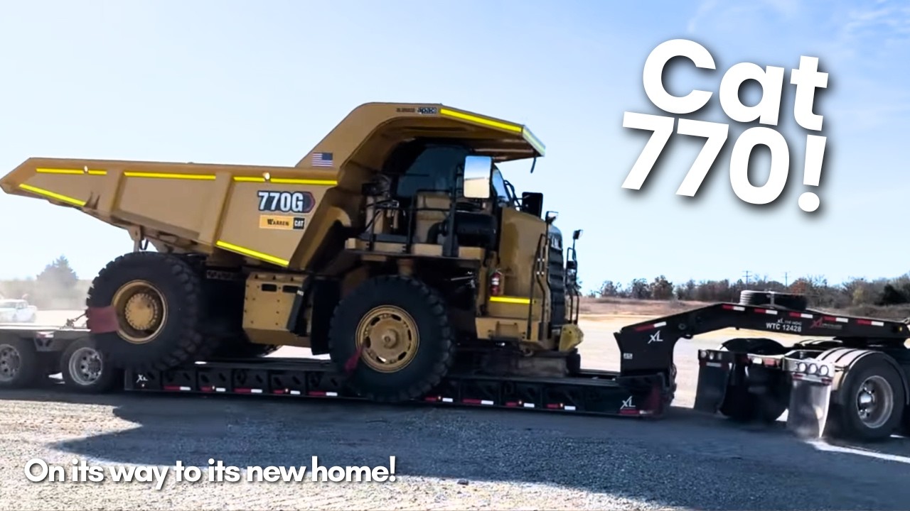 CAT 770 on a Ride to a New Home!