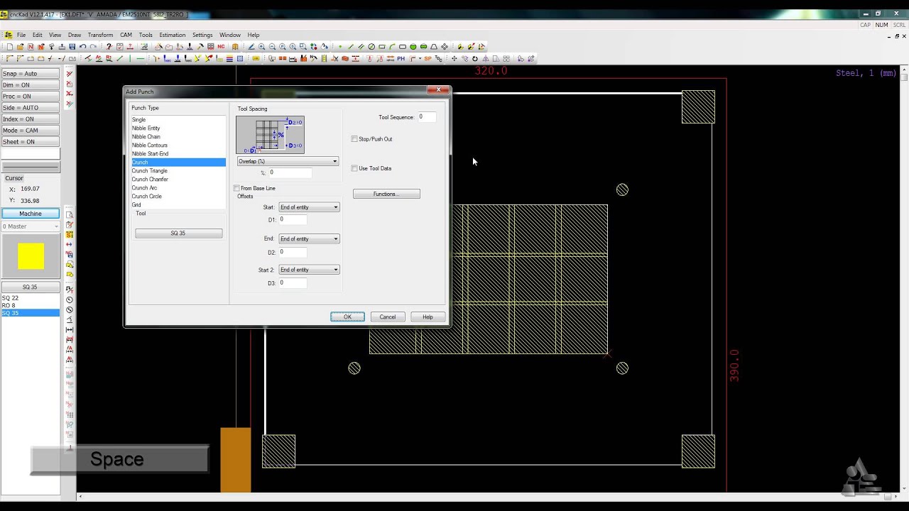 cncKad V12 Basic Punch