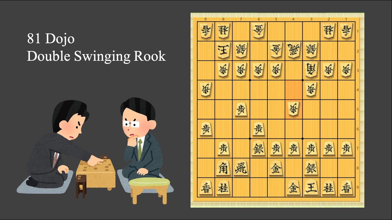 Shogi 81Dojo #1 Double Swinging Rook