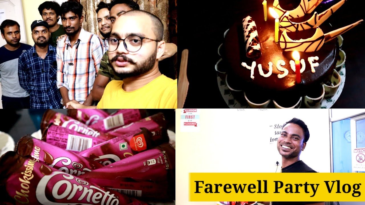 Farewell Party of My Bro Yusuf | Edoro Technologies Lucknow | Office Masti Vlog | Akbar Ahmad