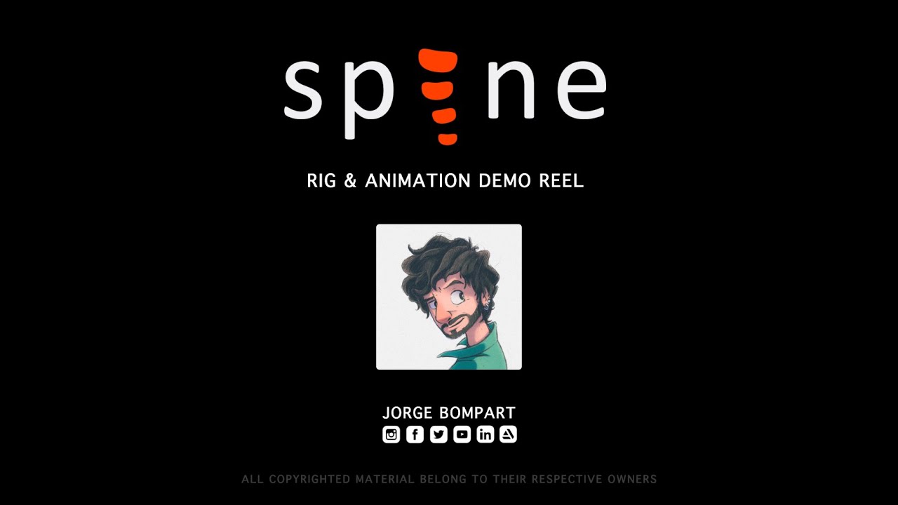 2D Spine Rig & Animation Demo Reel 2021