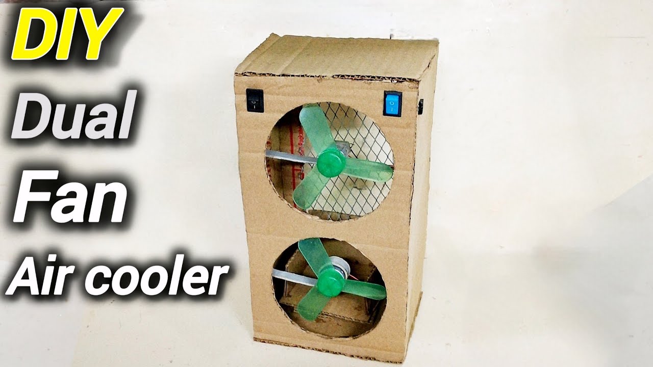 Homemade Dual Fan Air Cooler | Easy DIY Project for Summer 
