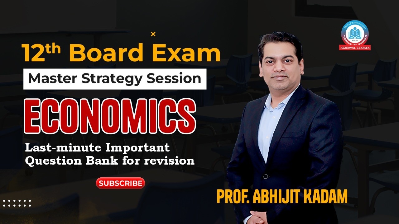 12th Board Exam | Important Question Bank for Revision | Economics By Prof. Abhijit Kadam |