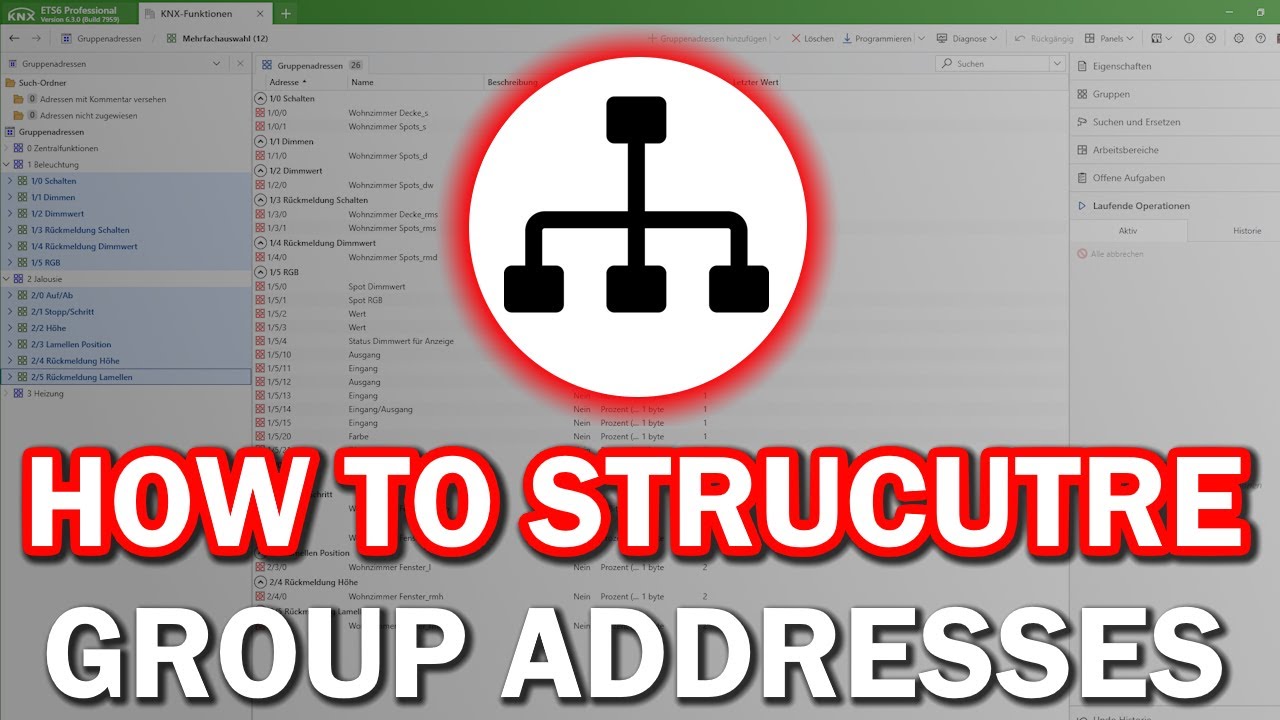How to structure KNX Groupaddresses!