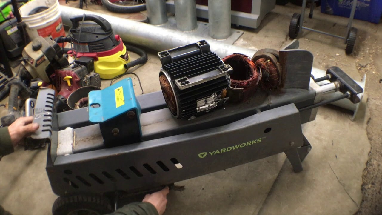 My crazy ideas log spliter Scrapping motors