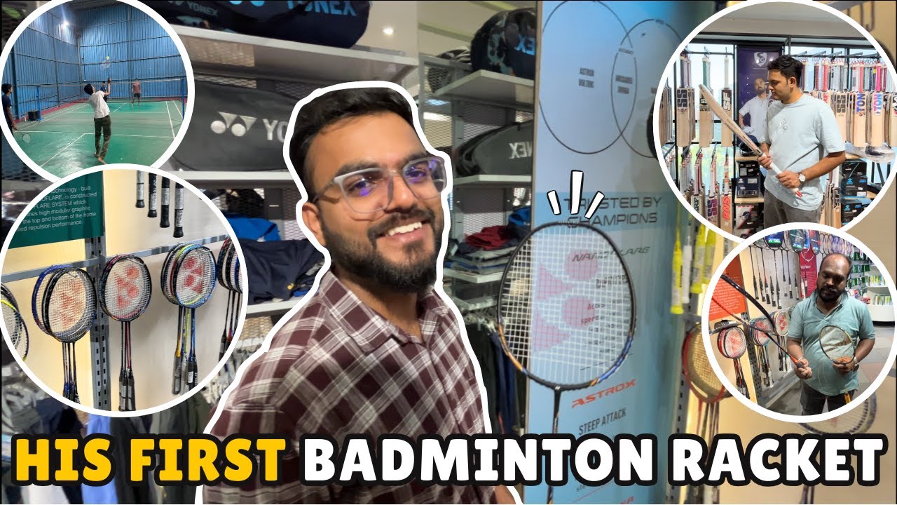 Purchased His First Badminton🏸 || Itna Mehnga Racket 25K 🫨