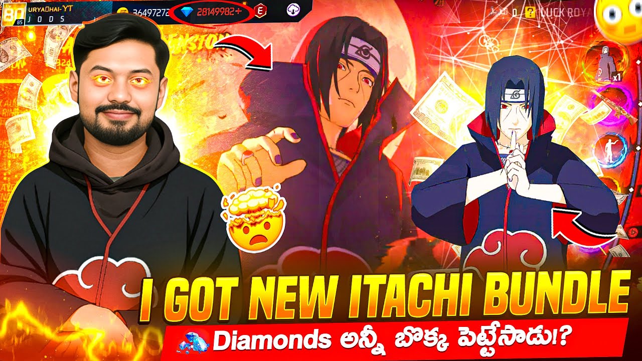 I Got Legendary Itachi Bundle in 10,000 Diamonds 😱 || Garena FreeFire
