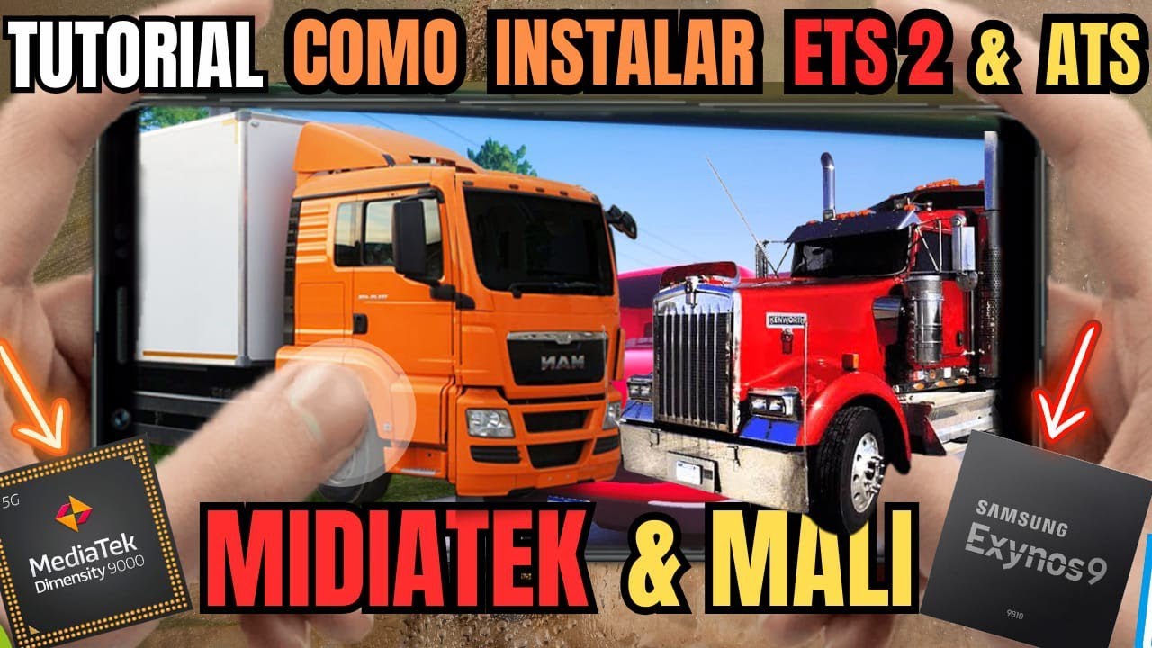 como instalar American truck simulator e euro truck simulator 2 em GPU Mali  no winlator