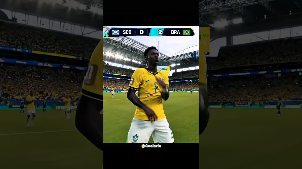 Brazil Vs Scotland Goals #football #worldcup #brazil #scotland