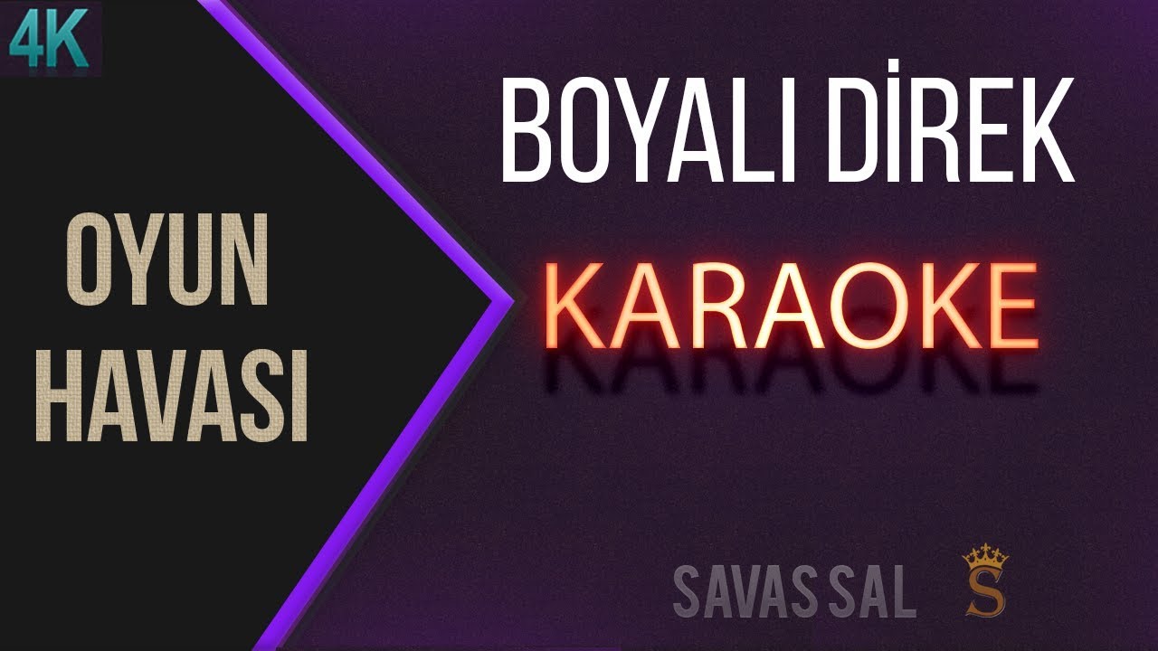Evlerinin Önü Boyalı Direk Традиционная народная песня (КАРАОКЕ)