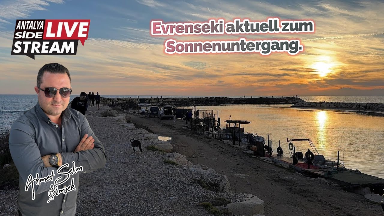 Evrenseki aktuell nach der Regenzeit zum Sonnenuntergang.