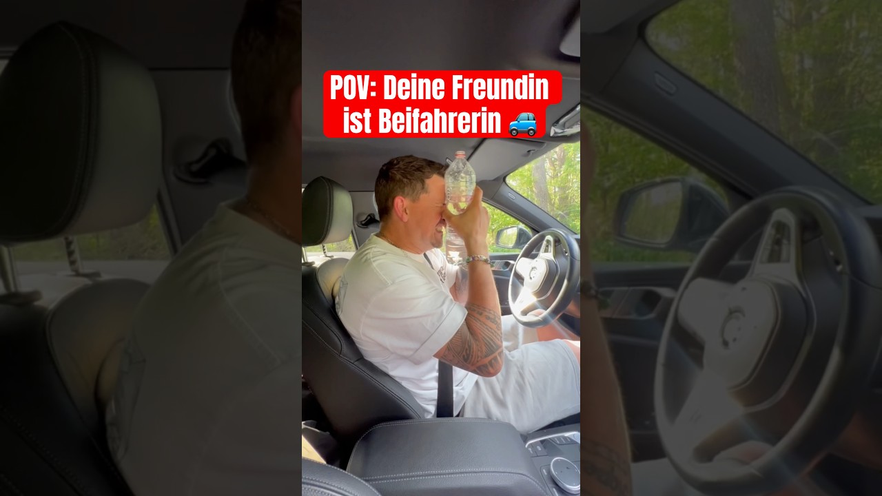 Solche Beifahrer sind gef&auml;hrlicher als der Verkehr 🚗🆘 #vanessaundvince #verkehr #auto #beifahrer