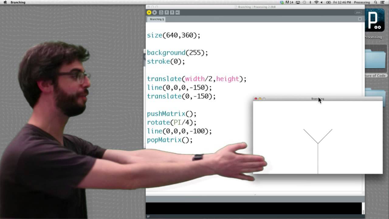 8.4: Recursion with Transformations - The Nature of Code