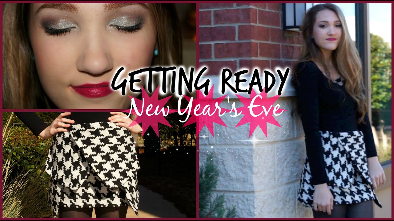 GETTING READY: New Year's Eve Hair, Makeup & Outfit!