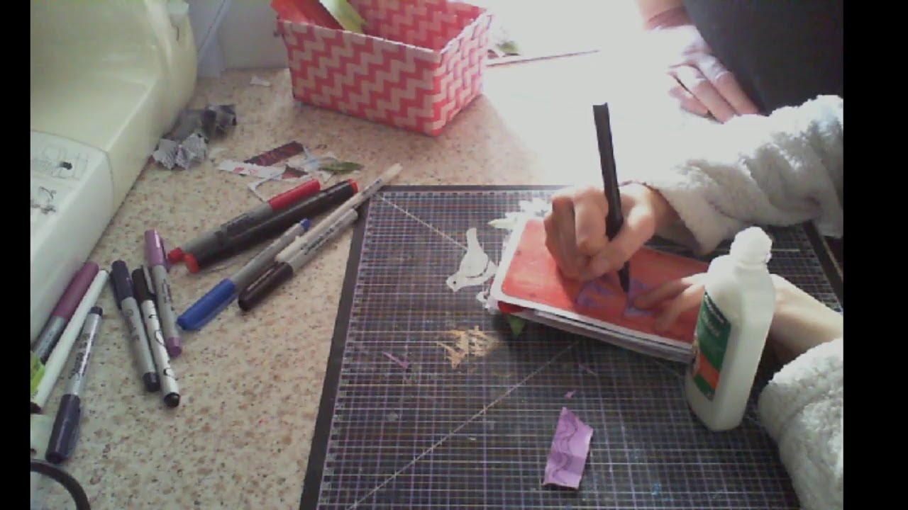 embellissements #14 avec papier recyclé pour mini album