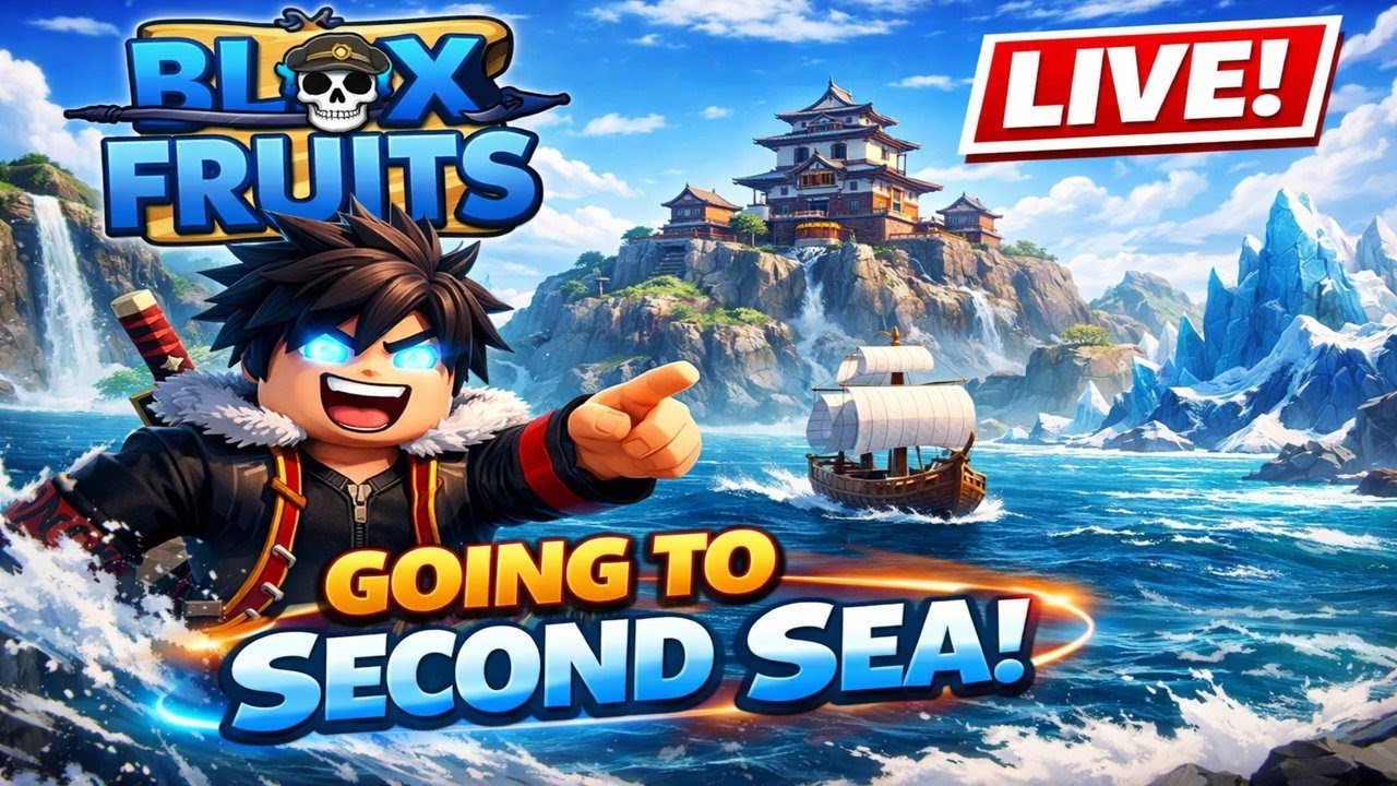 FINALLY GOING TO SECOND SEA 😱 | Blox Fruits LIVE