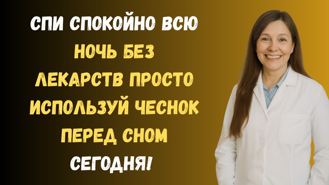 Пожилые люди не могут спать всю ночь Используйте чеснок вот так – и сон вернется квам в мгновениеока