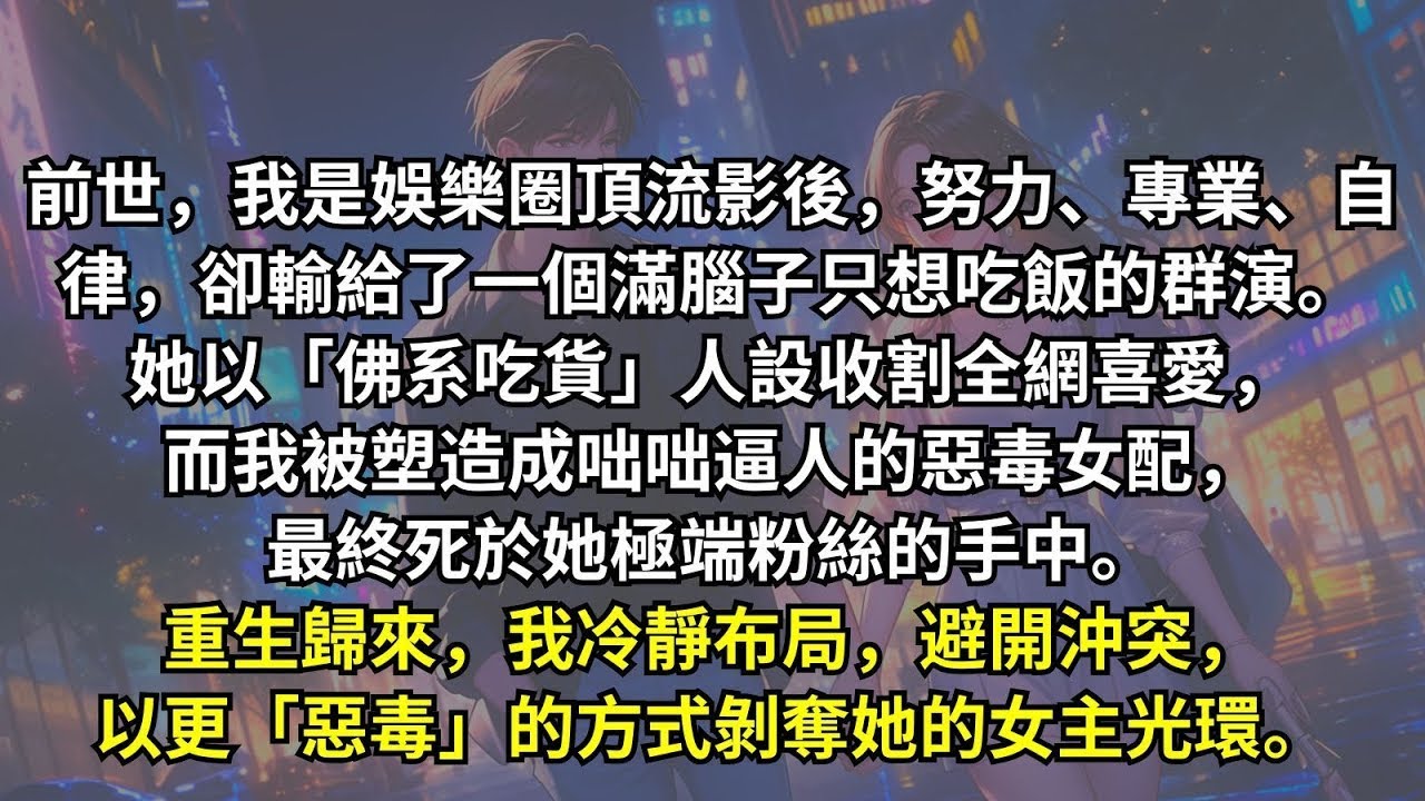前世，我是娛樂圈頂流女星，卻被一個只知道吃的群演輕易踩在腳下，搶走資源、名聲、甚至我的人生。重生歸來，我決定不再硬碰硬，迂回戰術一步步撕開綠茶的偽裝。