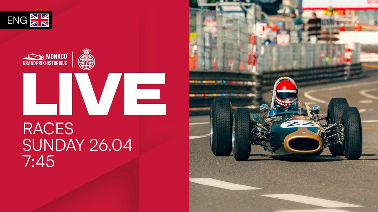 🛑 Races LIVE Sunday Morning (ENG) | Grand Prix de Monaco Historique