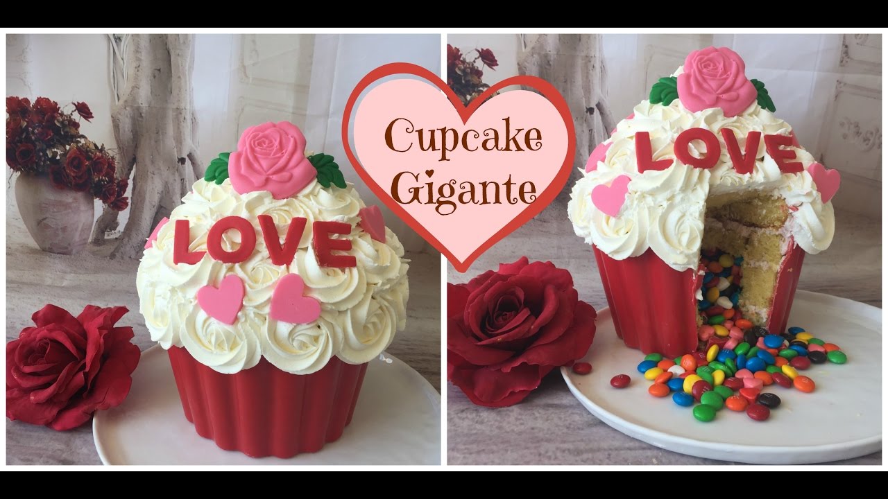 Cupcake Gigante Sorpresa San Valentin