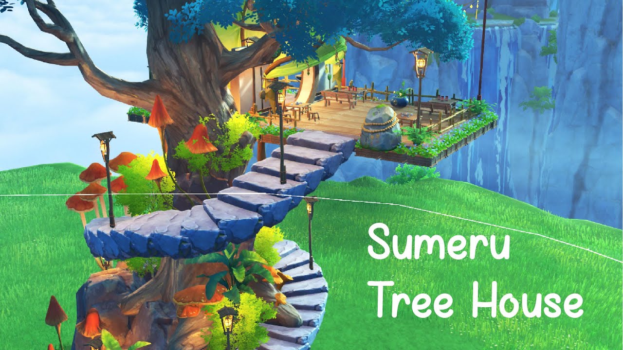 Sumeru Tree House | Serenitea Pot Design | Genshin Impact