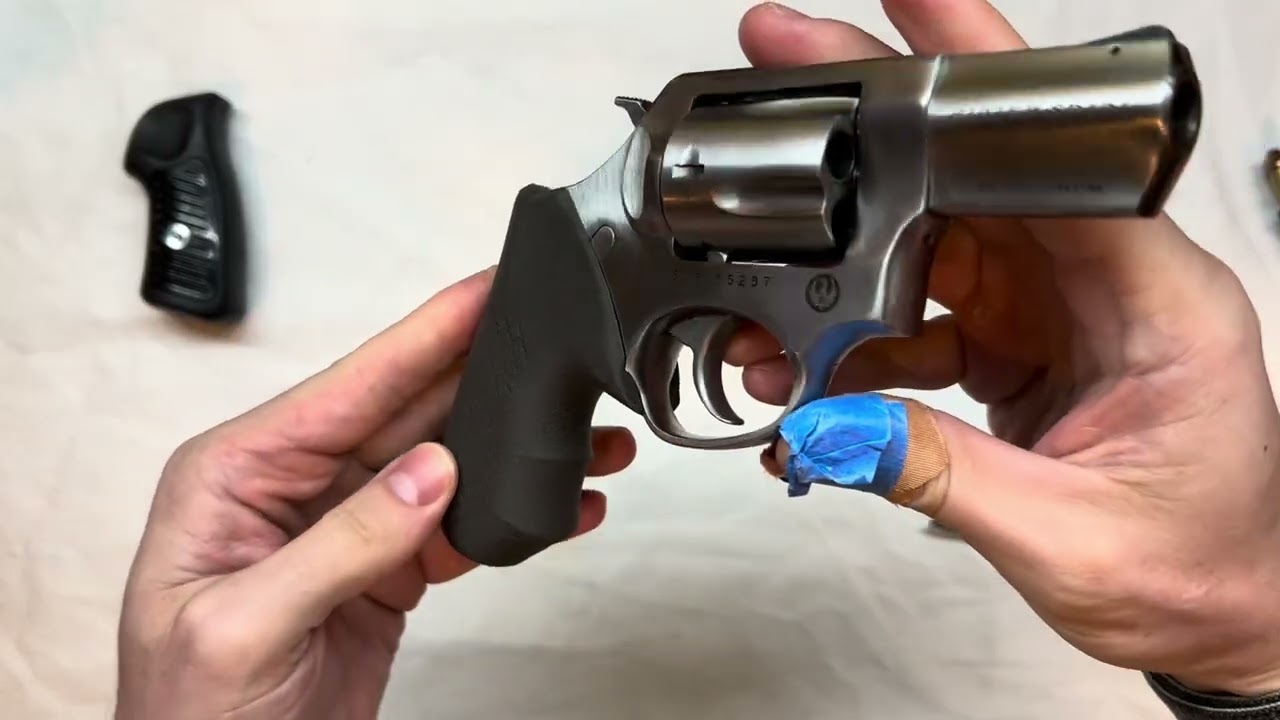Ruger SP101 Revolver: Installation Guide for Recoil Rider Grips.