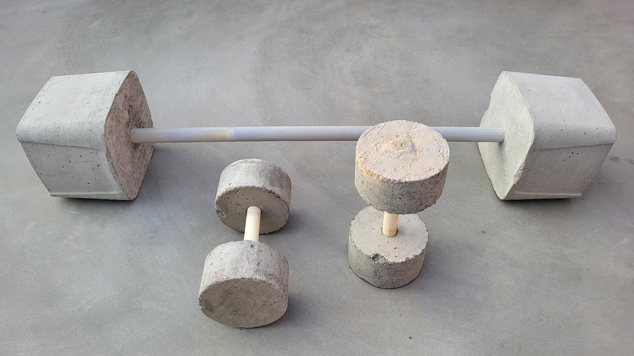 घर पे बनाई जिम GYM DUMBBELLS AT HOME