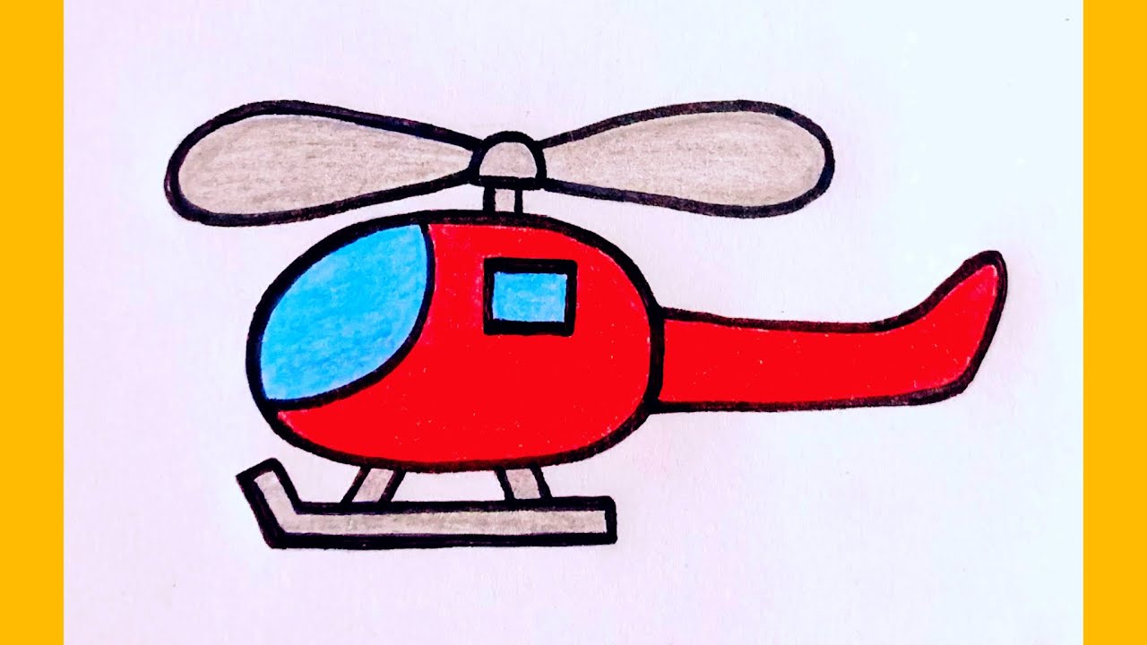 How to draw a helicopter |Helicopter Drawing Step by Step #art #drawing