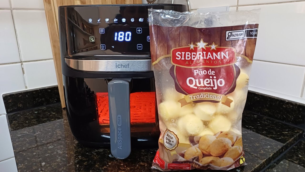 EXPERIMENTANDO PÃO DE QUEIJO CONGELADO SIBERIANN! FIZ NA AIRFRYER! RESENHA DE PRODUTO!