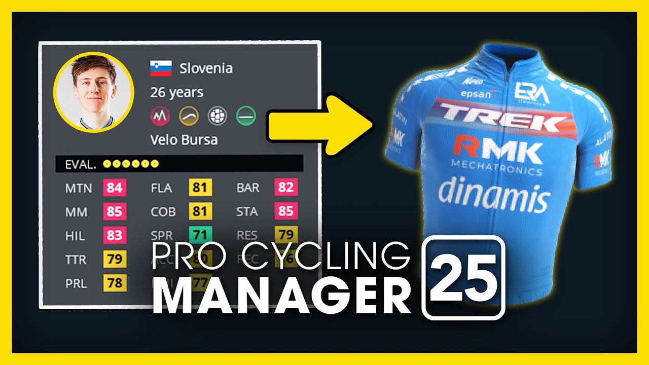 Я закрепил ПОГАЧАРА в ХУДШЕЙ команде по велоспорту в Pro Cycling Manager 25