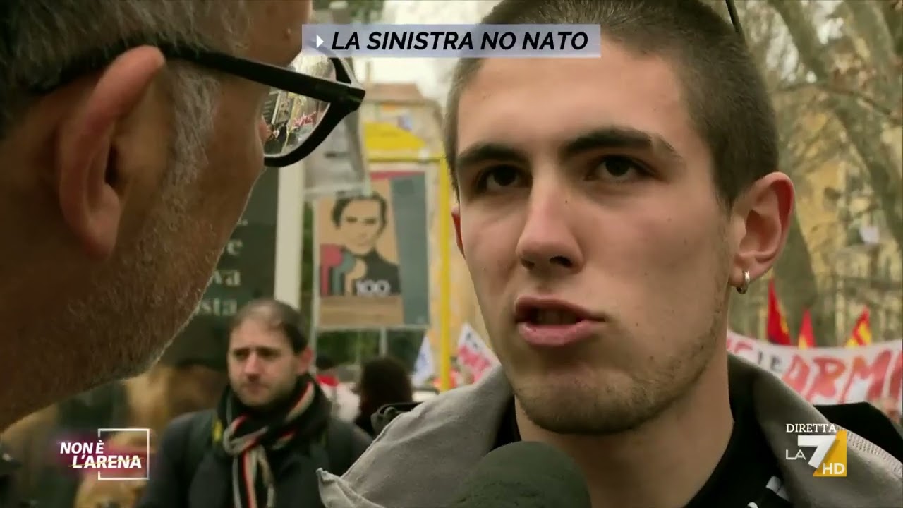 La sinistra no Nato, il servizio di Danilo Lupo alla manifestazione di Roma