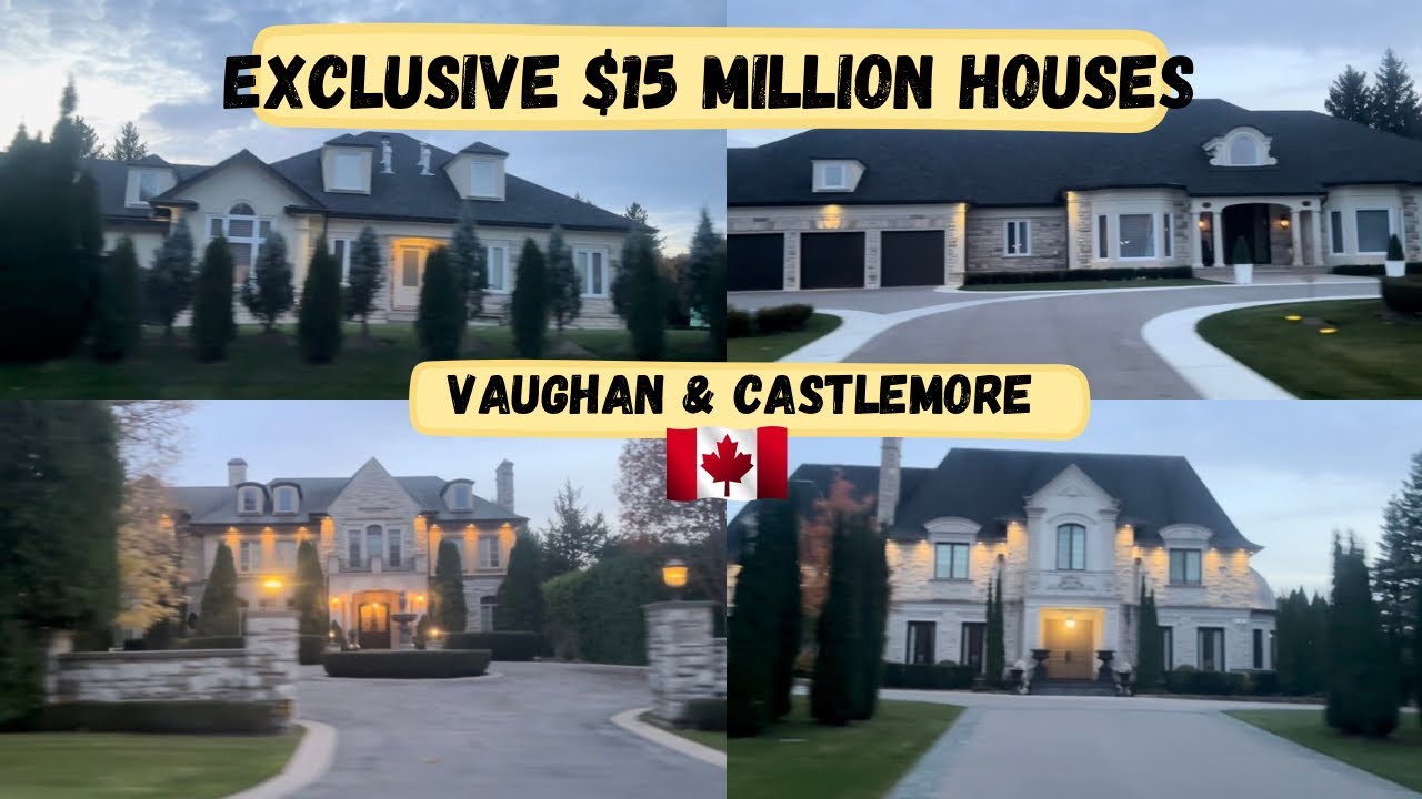 Huge Mansions in Brampton & Vaughan | Most Expensive Streets in Canada | Multi Millionaire Houses