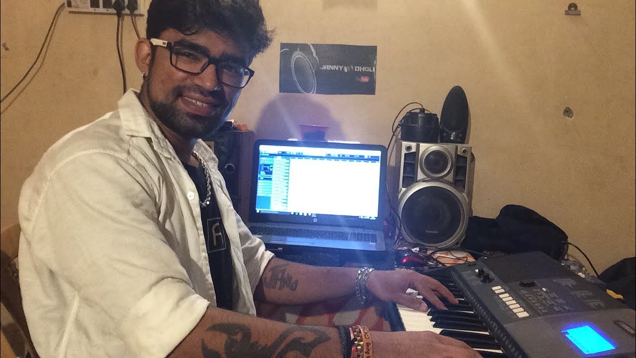 Recording Time Janny Dholi Music Work New Project on keyboard Home Studio