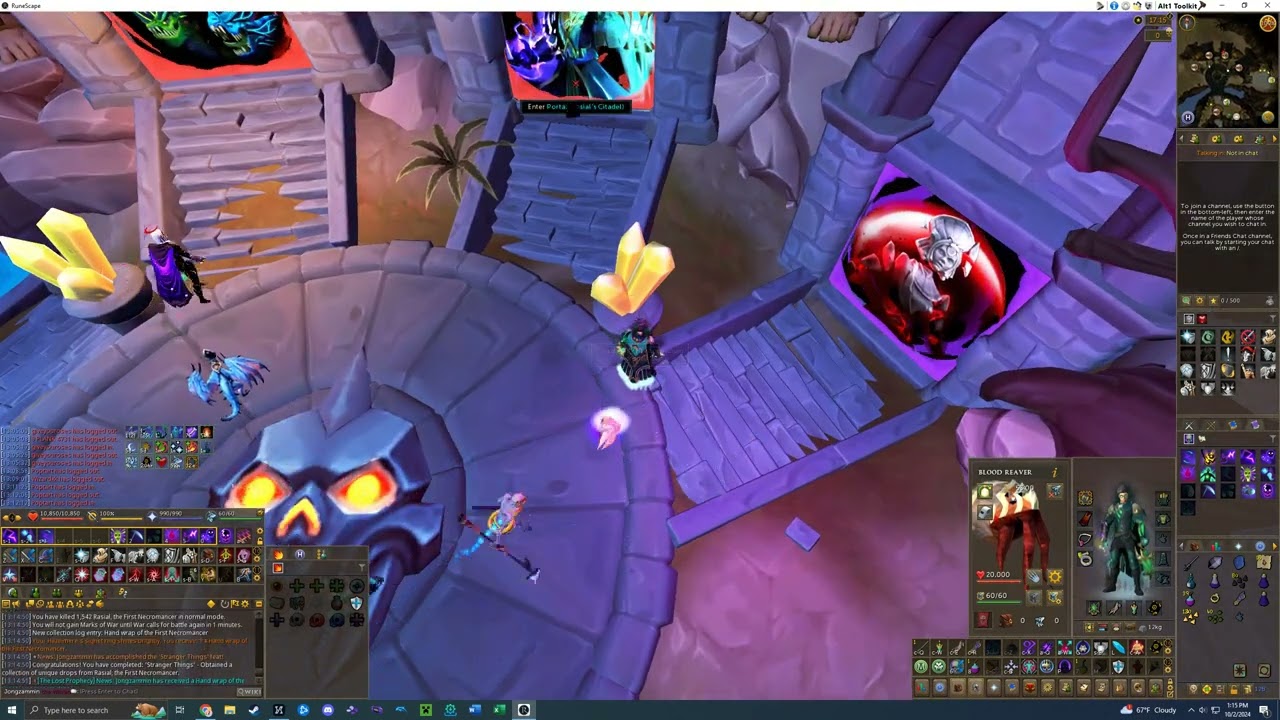 (Outdated) Rasial 1:07.2 + 1:13.8 + 1:09.6 vamp aura, no reaver scrolls/food (feat. log completion)
