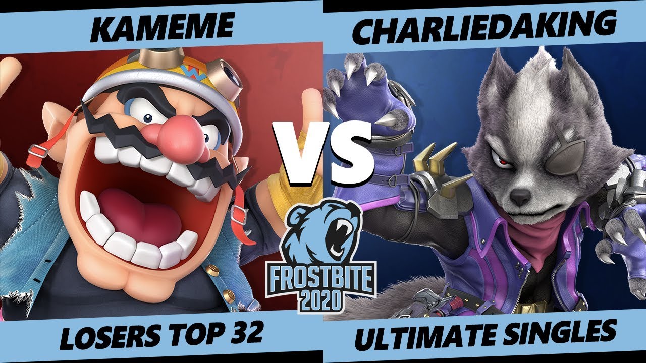 Frostbite 2020 SSBU Losers Top 32 - R2G | Kameme (Wario) Vs. Charliedaking (Wolf) Ultimate Singles