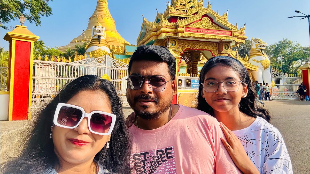 Short Year Ending Trip | Global Vipasana Pagoda | Velankanni Beach (Uttan) #friends #newyear2026 🧡