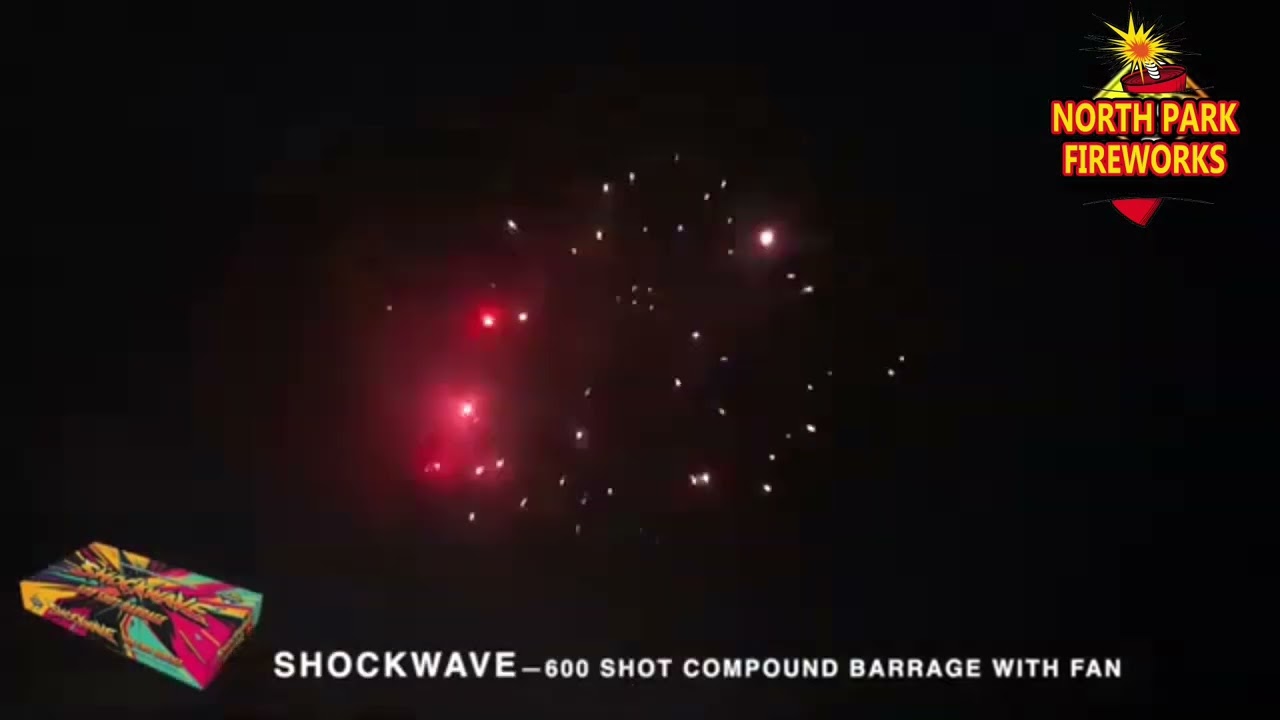 New 2025 - SHOCKWAVE 600 shot by Diamond Fireworks @ NORTH PARK FIREWORKS 