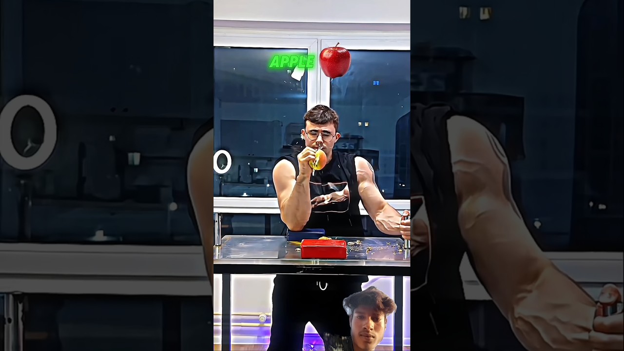 Armwrestler Cracking Fruits with Grip Strength 🔥🥶 Akimbo69 World champion