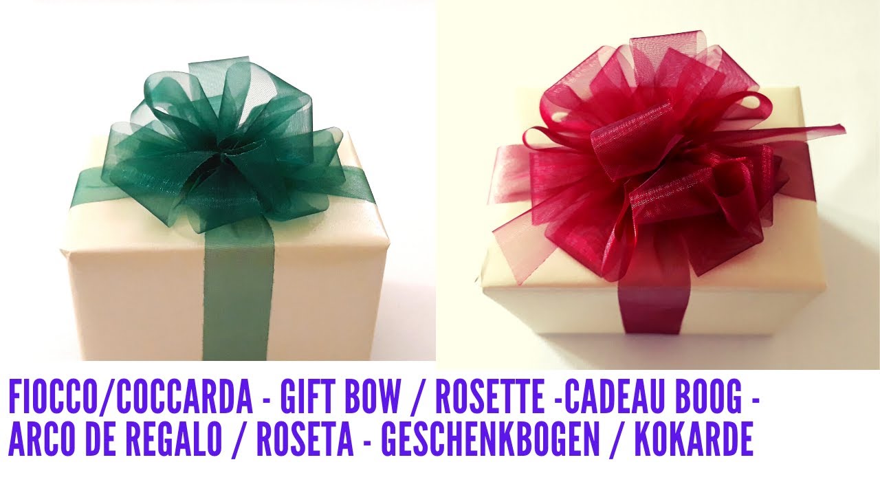 Fiocco Coccarda -  gift bow - Rosette - Arco de regalo - Roseta