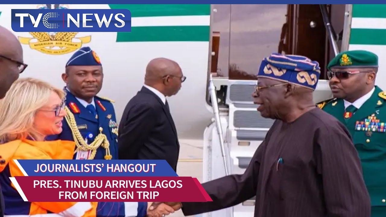President Tinubu Arrives Lagos From Foreign Trip