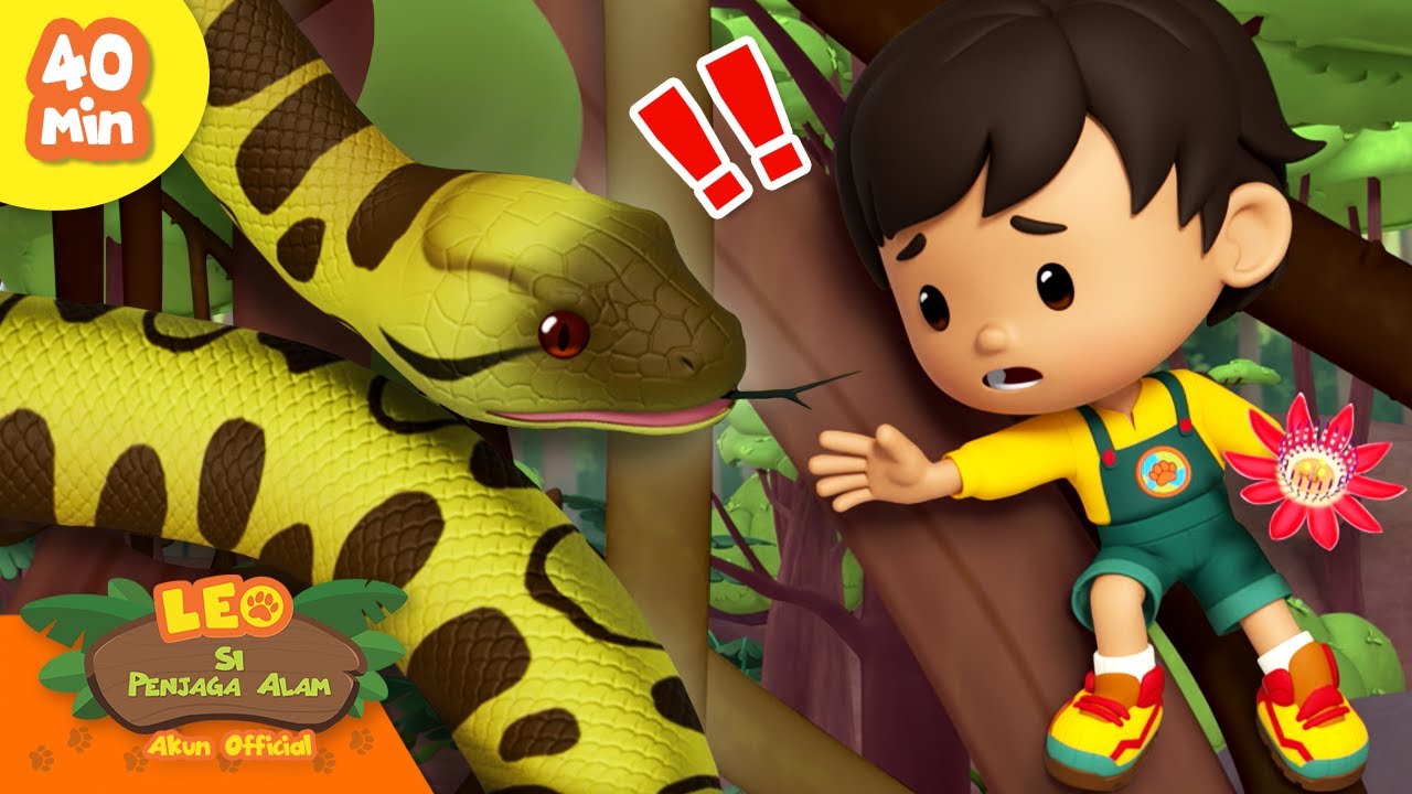 JANGAN DEKATI ULAR RAKSASA! 🐍 | Hewan Menakutkan | Leo Si Penjaga Alam | Kartun Anak